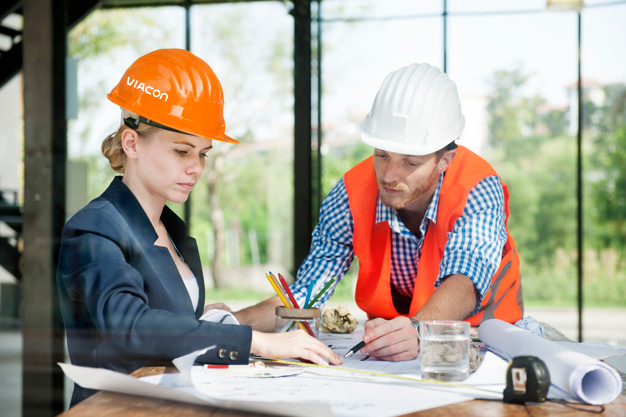 ViaCon group people working